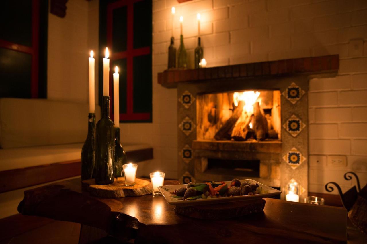 Termales El Otono Hotel Manizales Bagian luar foto The fireplace at the restaurant
